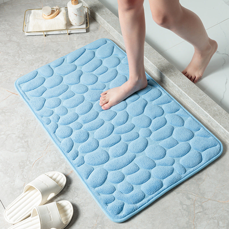 Cobblestone Embossed Bathroom Mat
